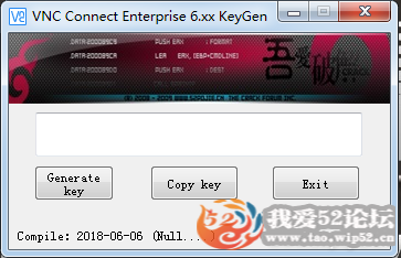 捡到VNC Connect Enterprise 6.xx KeyGen,我爱破解